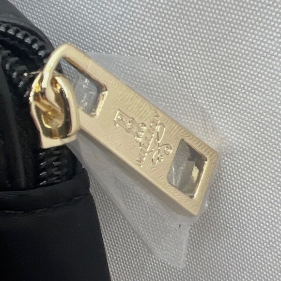 NWT {PACO RABANNE} 1 MILLION ELIXIR Black Nylon/Leather Pouch Cosmetic Case - Picture 4 of 4